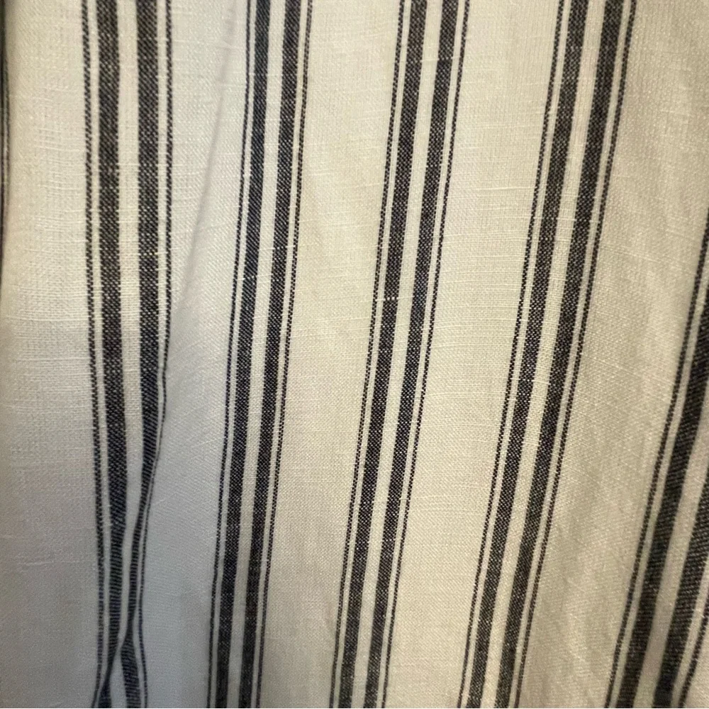 Anthropologie Pilcro White and Blue Striped Blazer Relaxed Fit - Picture 4 of 10